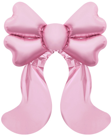 Шар (68''/173 см) Фигура, Бант, Розовый, 1 шт. в уп.