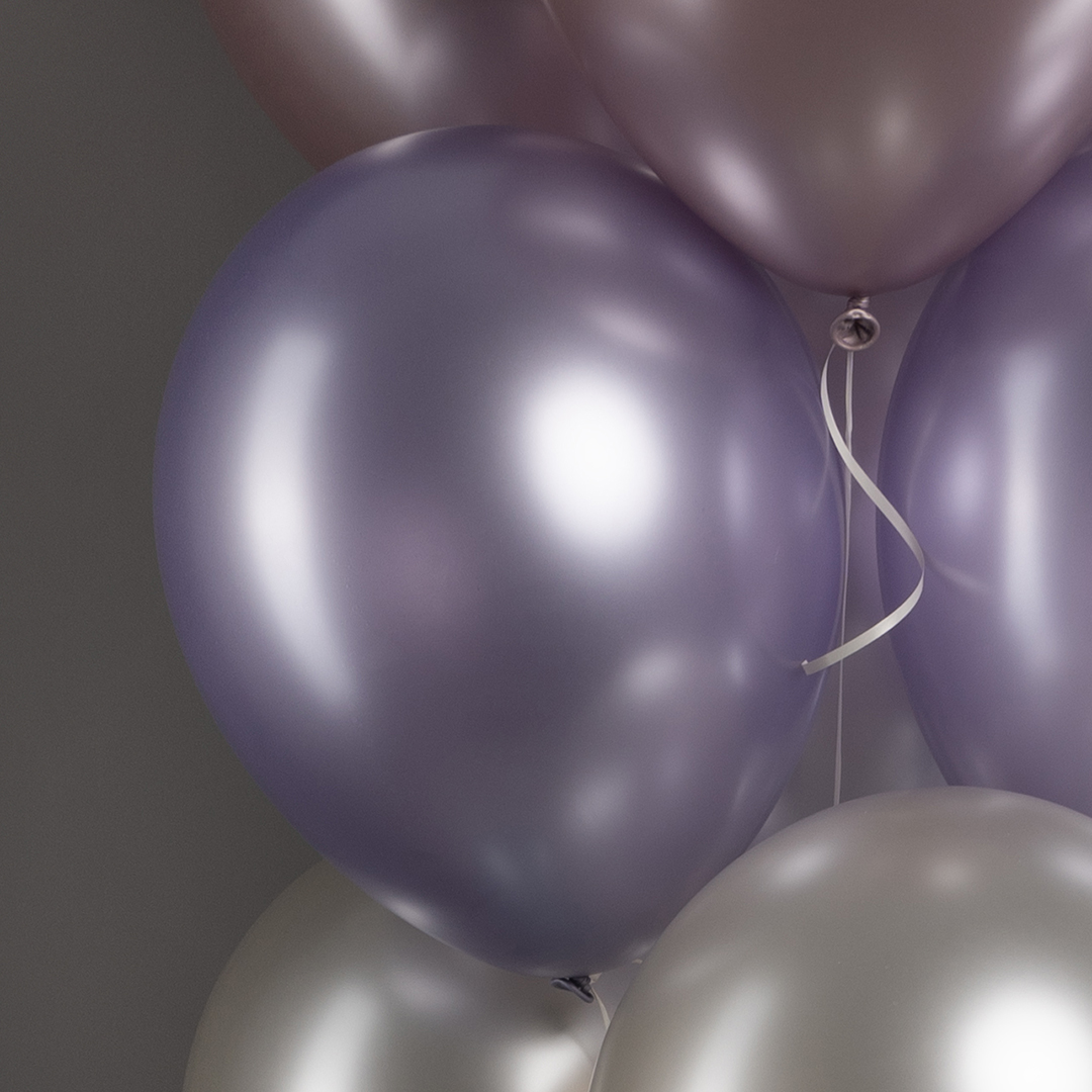 Шар (12''/30 см), Светлый аметист (850), шелк, 12 шт. Шар (12''/30 см), Светлый аметист (850), шелк, 12 шт.