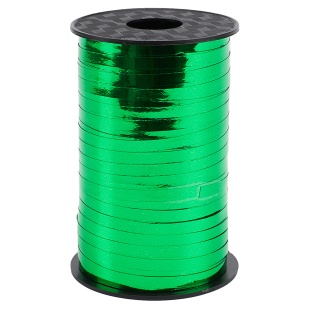 Лента полипропиленовая (0,5 см*250 м) Зеленый, Металлик, 1 шт.