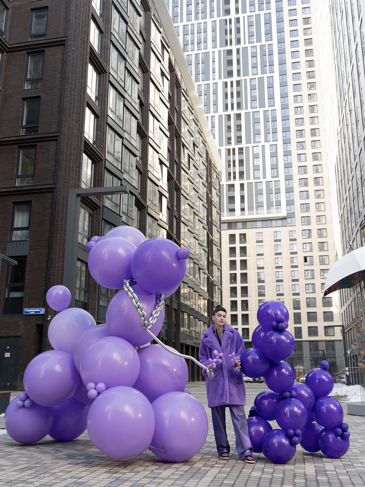 Шар (5''/13 см), Фиолетовый, пастель, 100 шт.