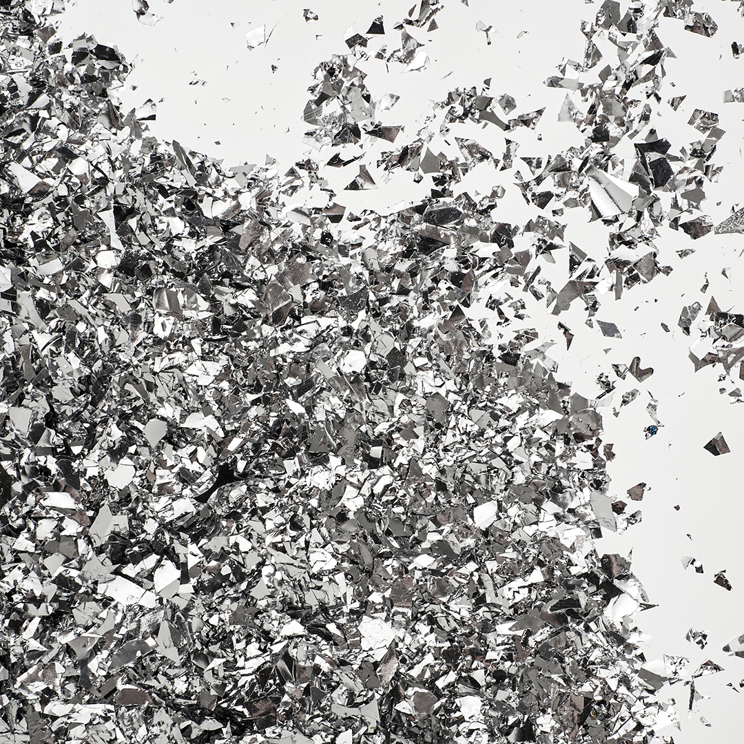 Конфетти дробленые Серебро, Металлик, 20 г.