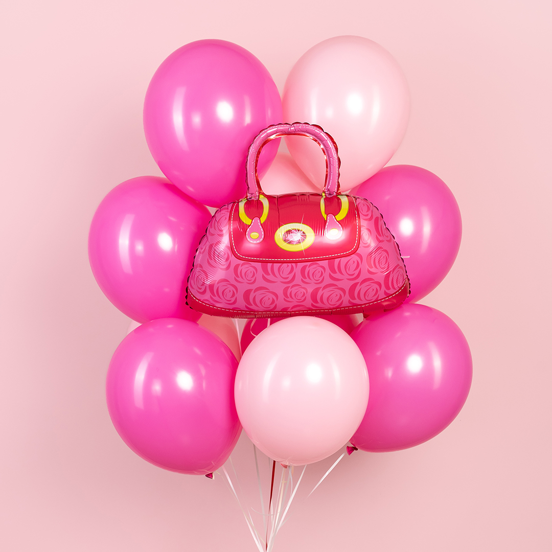 Шар (22''/56 см) Фигура, Сумочка, Розовый, 1 шт. в уп.