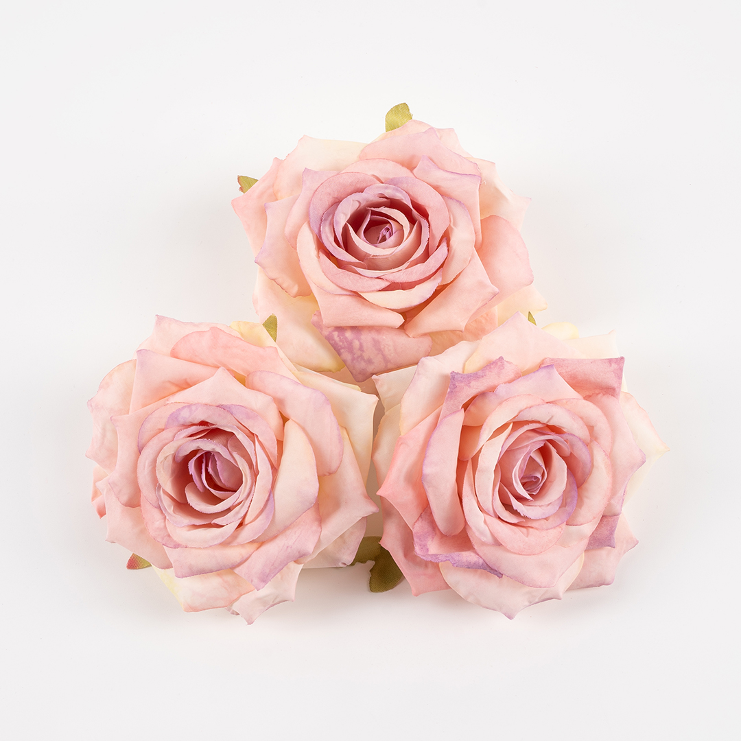 Роза (бутон), искусственная, Розовый, 9 см, 3 шт. в упак. 