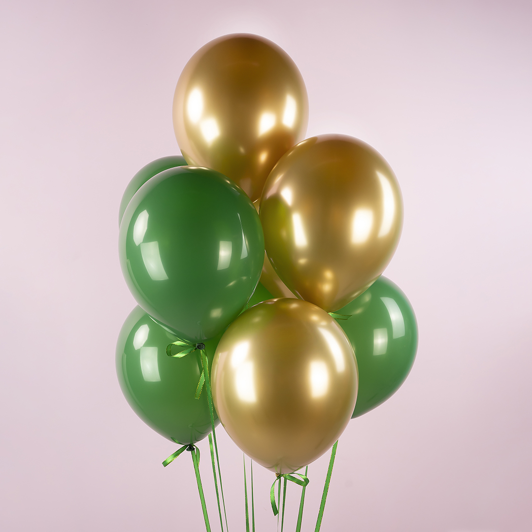 Шар (12''/30 см), Темно-зеленый, пастель, 100 шт.