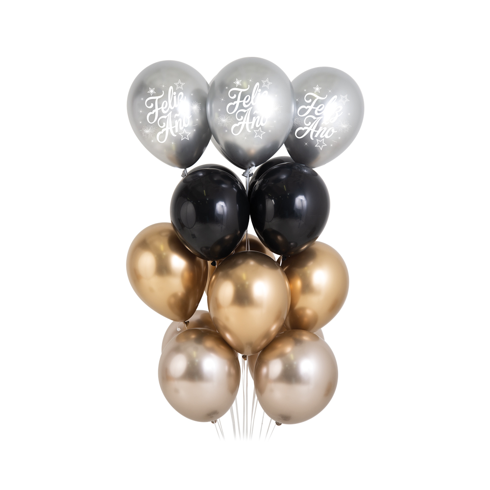 Шар (12''/30 см), Черный (080), пастель, 50 шт.