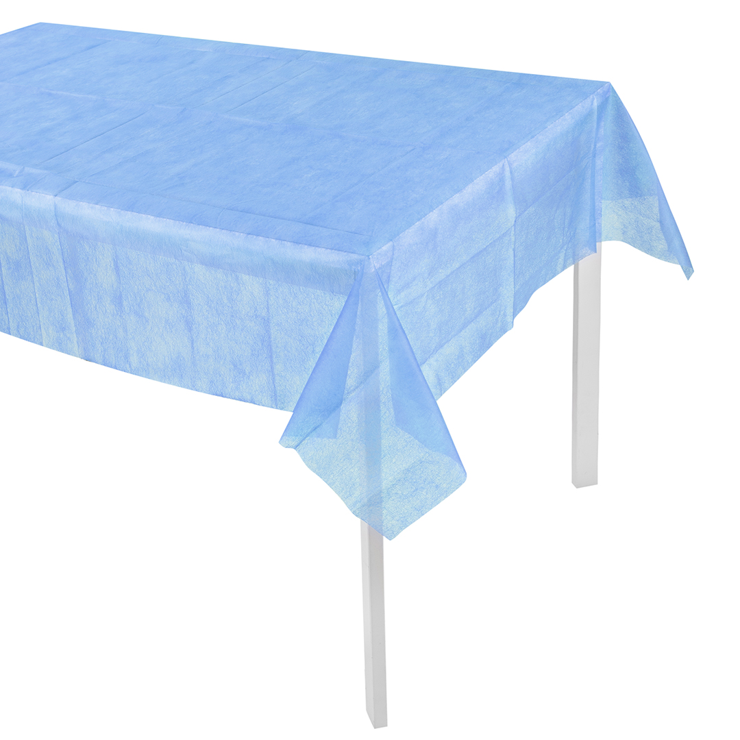 Скатерть одноразовая, Голубой, 120*140 см, 1 шт.