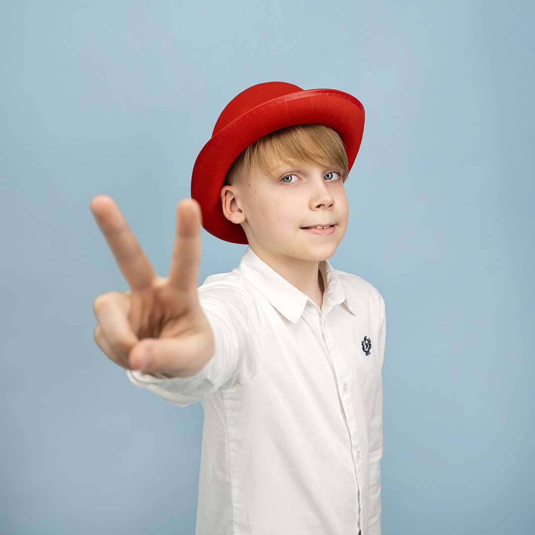 Шляпа Котелок, фетр, Красный, 56-58 разм., 1 шт. 