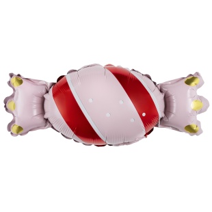 Шар с клапаном (17''/43 см) Мини-фигура, Конфета, Розовый, 5 шт. в уп. (цв.этик.)