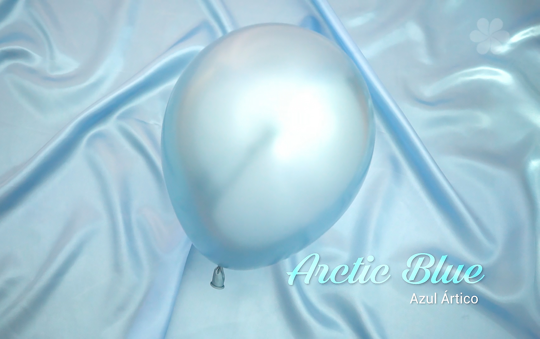Шар (24''/61 см), Арктический голубой (839), шелк, 3 шт.