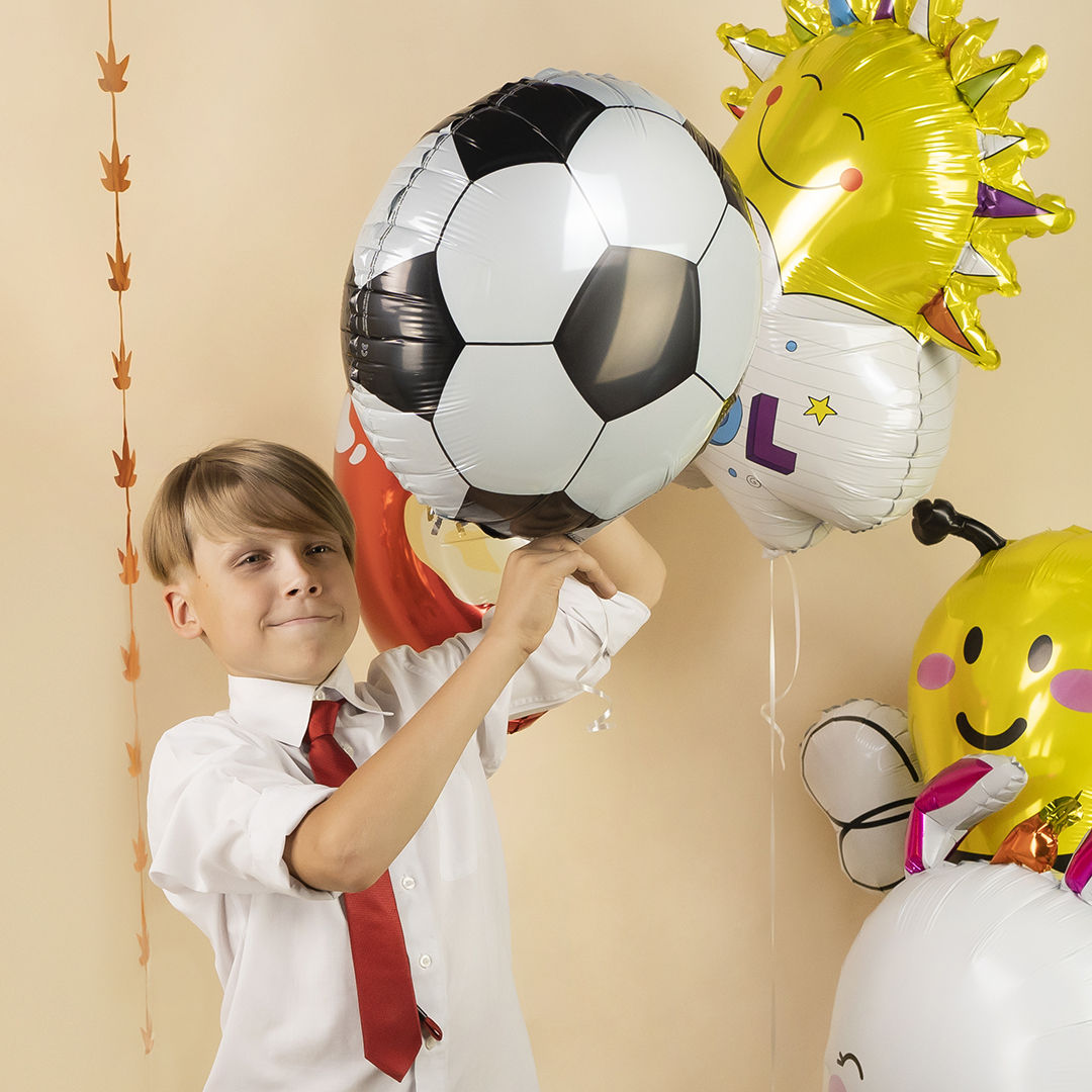 Шар (31''/79 см) Фигура, Солнце, Снова в Школу, 1 шт.