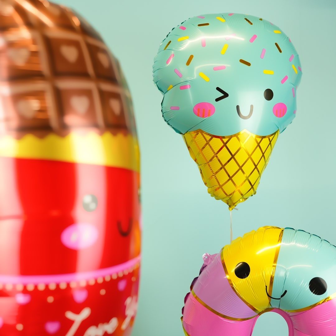 Шар (23''/58 см) Фигура, Мятное мороженое, 1 шт.