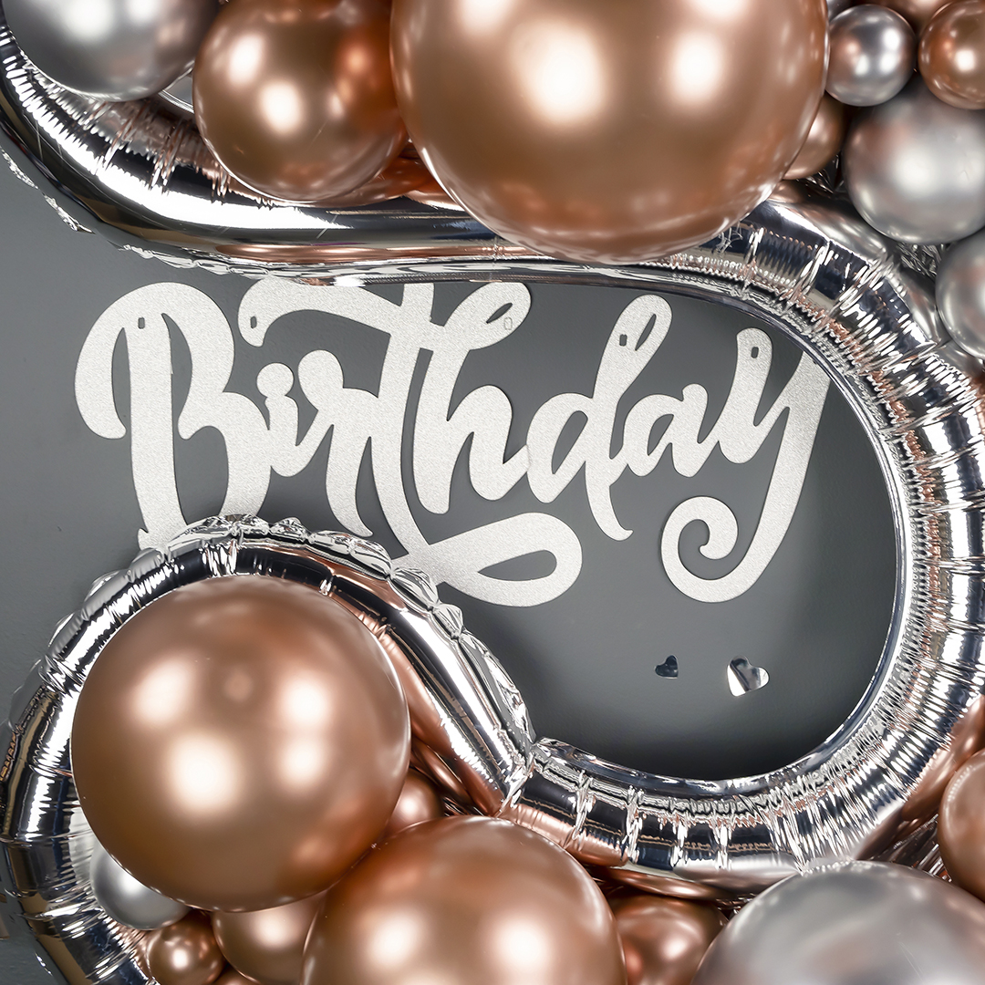 Шар (10''/25 см), Розовое Золото, хром, 50 шт.