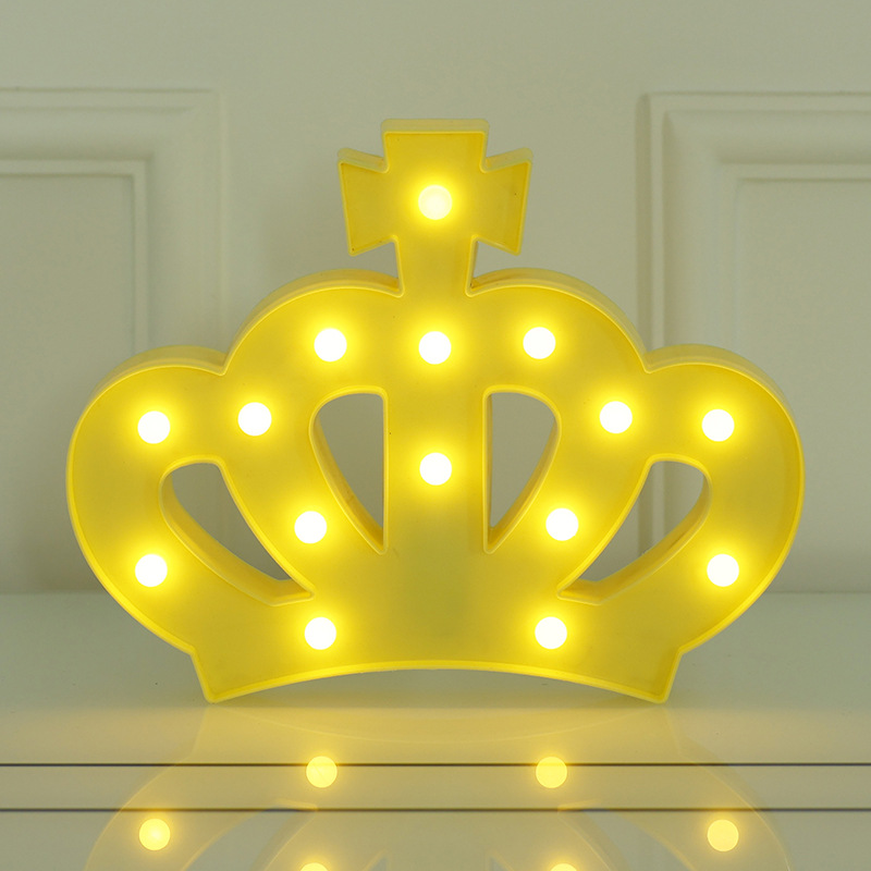 Световая фигура Корона, 22,5*28 см. Желтый, 1 шт.