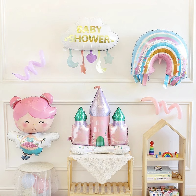 Шар (27''/69 см) Фигура, Радуга для Русалочки, 1 шт.