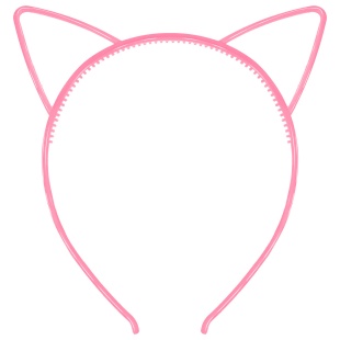 Ободок, Кошачьи ушки, Розовый, 1 шт. 
