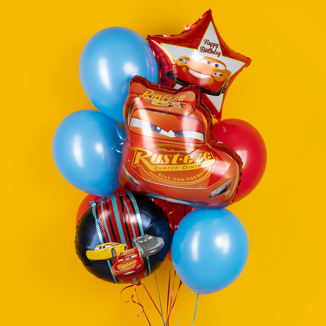 Шар (18''/46 см) Звезда, Гоночная машинка, 1 шт. в уп.