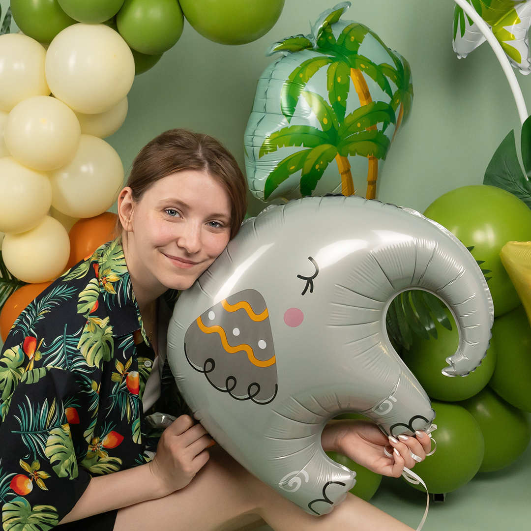 Шар (28''/71 см) Фигура, Слоненок, 1 шт.