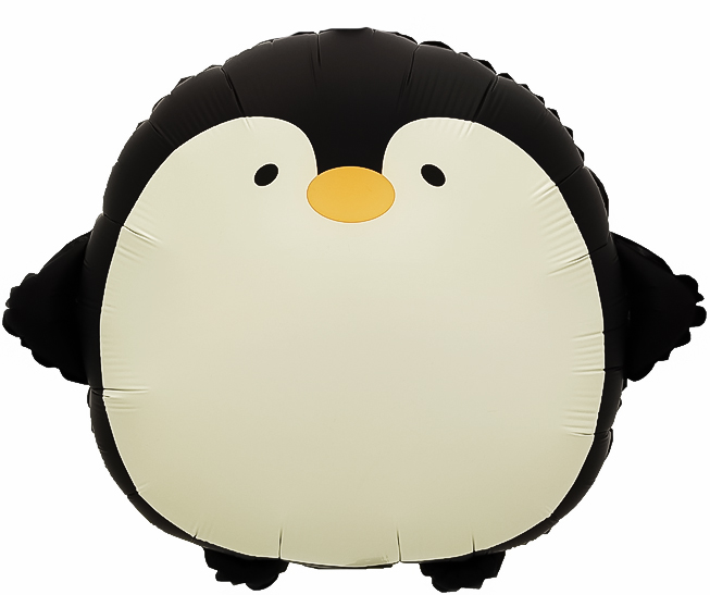 Шар (23''/58 см) Фигура, Пингвин, Сатин, 1 шт. в уп.