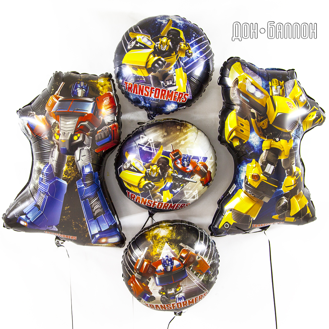 Шар (18''/46 см) Круг, Трансформеры, Оптимус Прайм, 1 шт.