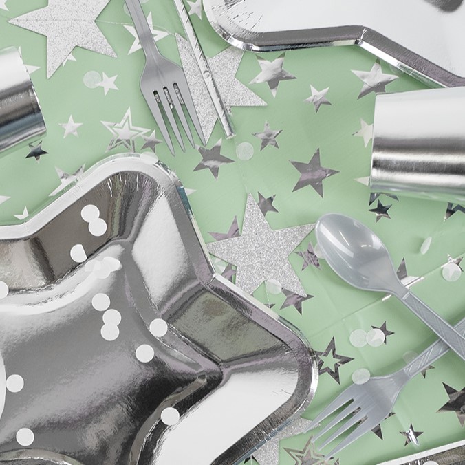 Ложки, Серебро, 15 см, 10 шт. в упак. 