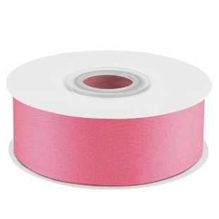 Лента атласная (2,5 см*22,85 м) Ярко-розовый, 1 шт.