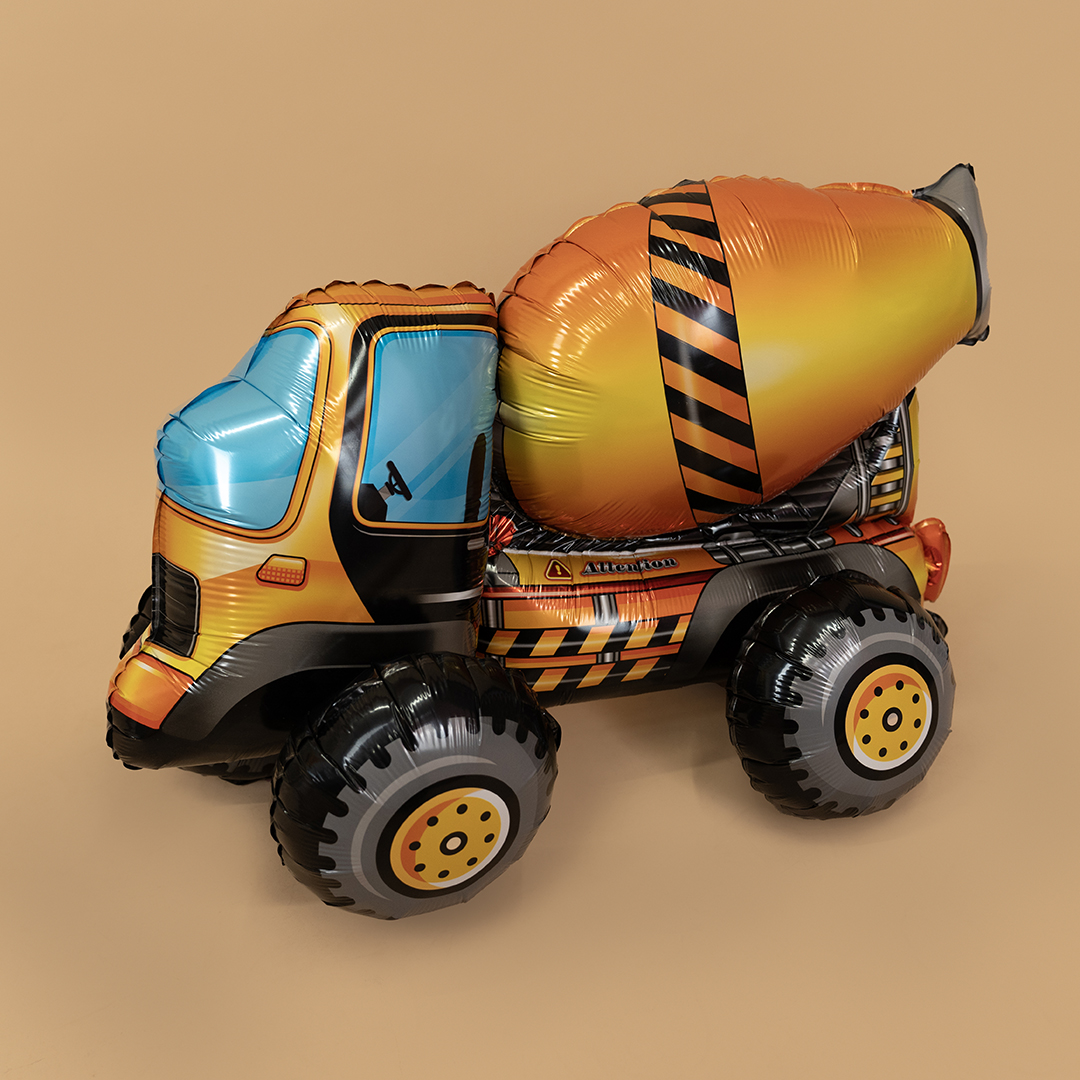 Шар 3D (30''/76 см) Фигура, Бетономешалка, 1 шт. в уп.
