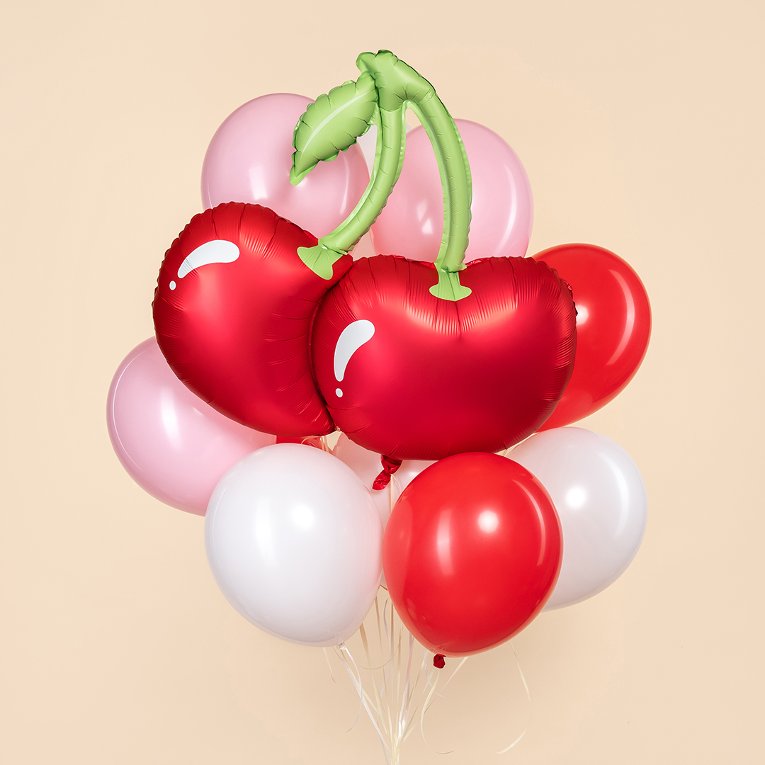 Шар (33''/84 см) Фигура, Вишня, Красный, Сатин, 1 шт. в уп.