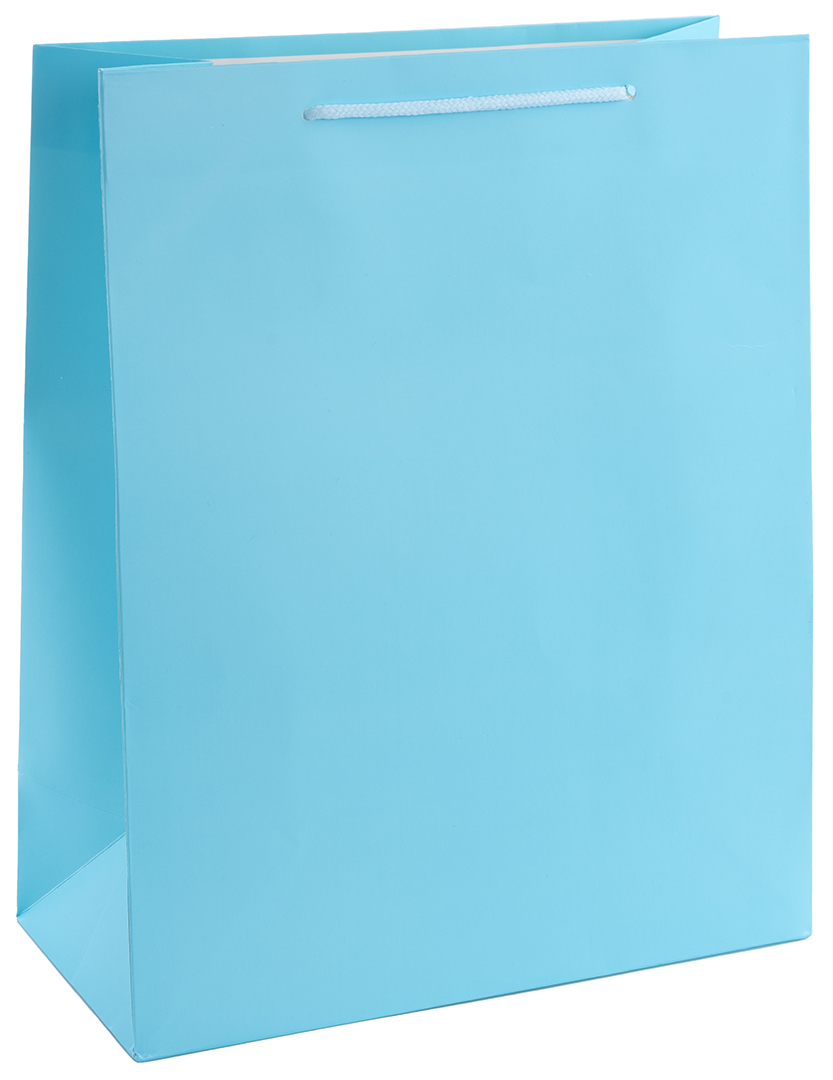 Пакет подарочный, 210гр, Классика, Голубой, 42*31*12 см, 1 шт.