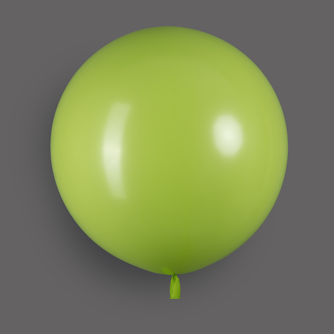 Шар (24''/61 см), Весенне-зеленый, пастель, 3 шт.