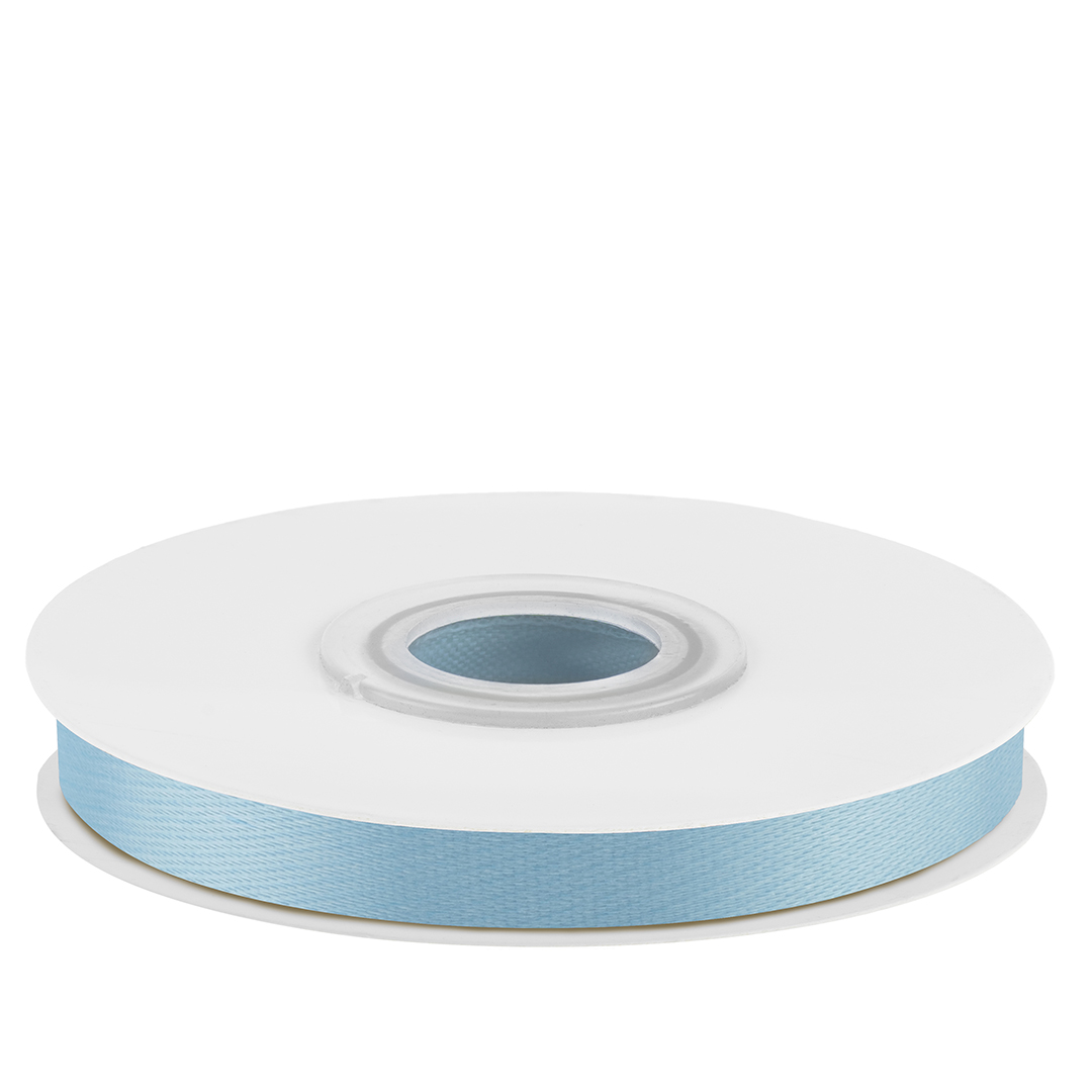 Лента атласная (0,7 см*22,85 м) Голубой, 1 шт.