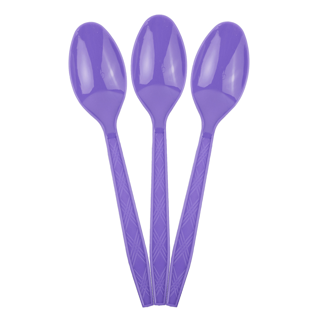 Ложки, Фиолетовый, 15 см, 10 шт. в упак. 