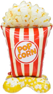 Шар 3D (61''/155 см) Фигура на подставке, Попкорн, 1 шт. в уп.