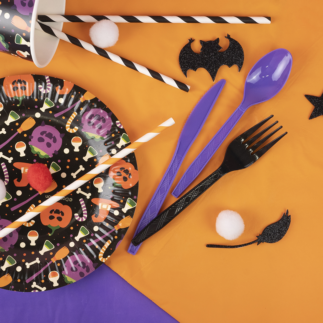 Вилки, Черный, 15 см, 10 шт. в упак. 