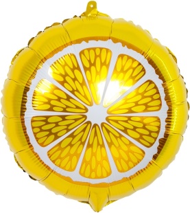 Шар (18''/46 см) Круг, Апельсин, 1 шт. в уп. (цв.этик.)