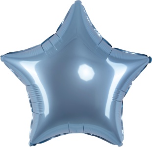 Шар (18''/46 см) Звезда, Стальной синий, Сатин, 1 шт.