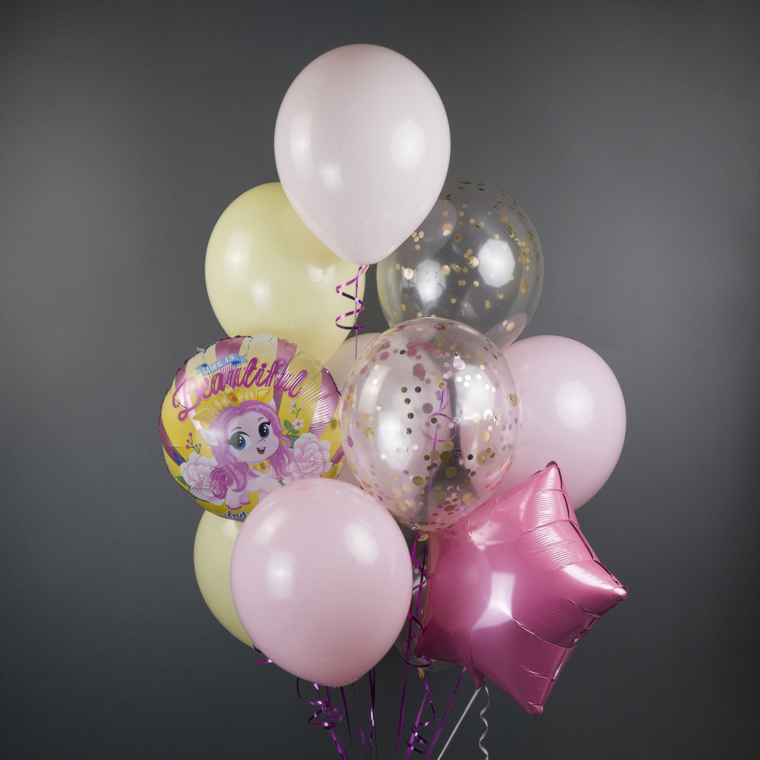 Шар (18''/46 см) Круг, Милая лошадка, 1 шт.