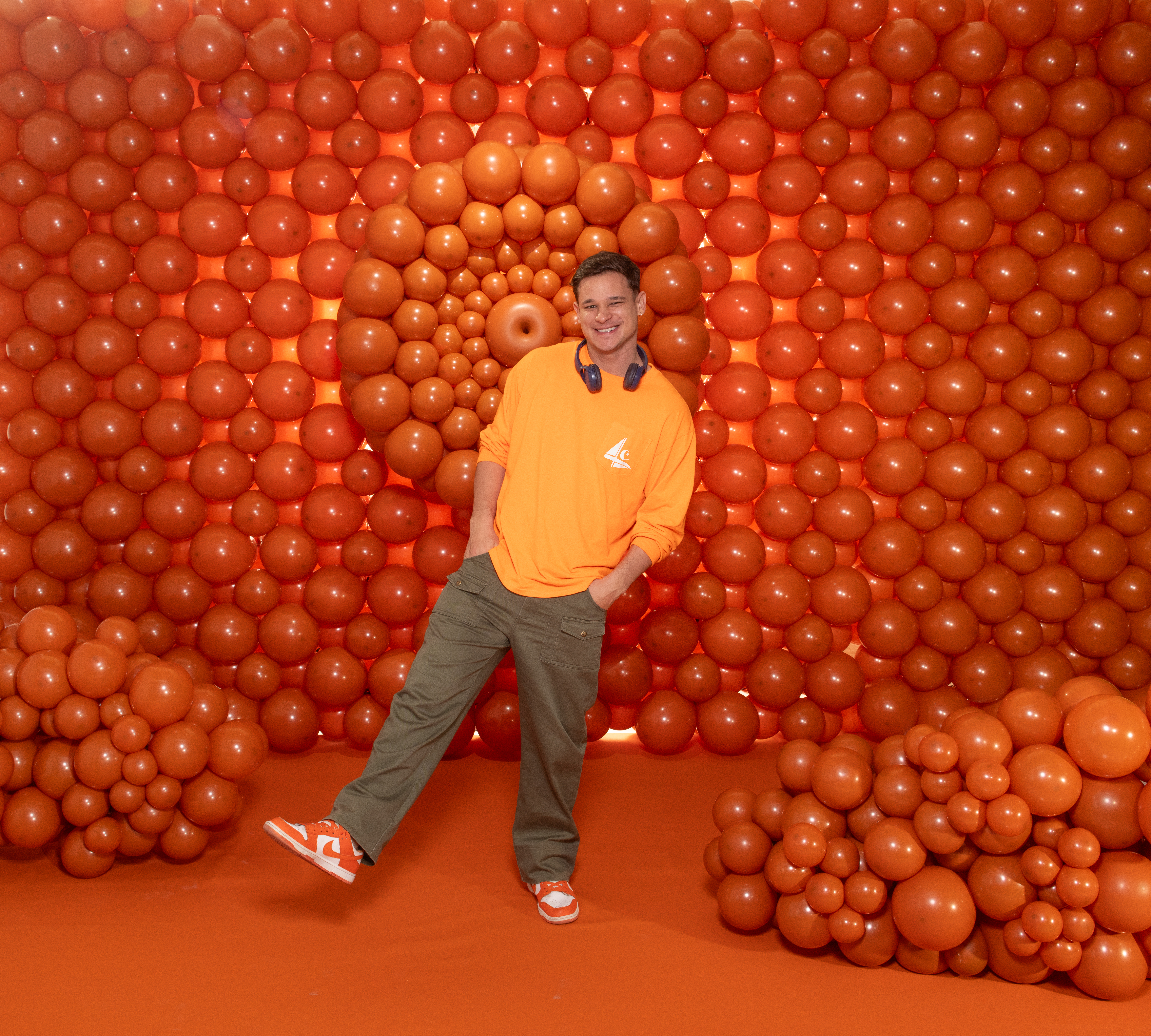 Шар (9''/23 см), Оранжевый закат (062), пастель, 100 шт.