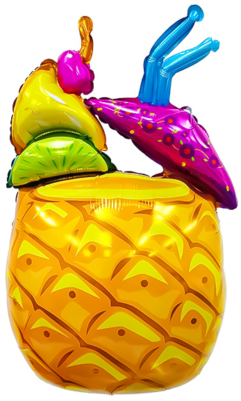 Шар (33''/84 см) Фигура, Тропический коктейль, 1 шт. в уп.