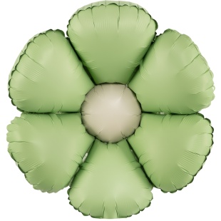 Шар (24''/61 см) Цветок, Ромашка (надув воздухом), Мятный, Сатин, 1 шт. в уп. (цв.этик.)