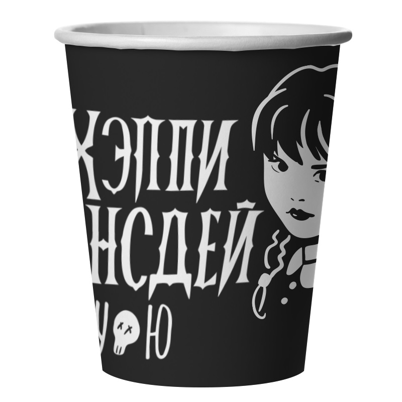 Стаканы (250 мл) Мрачная стори, 6 шт.