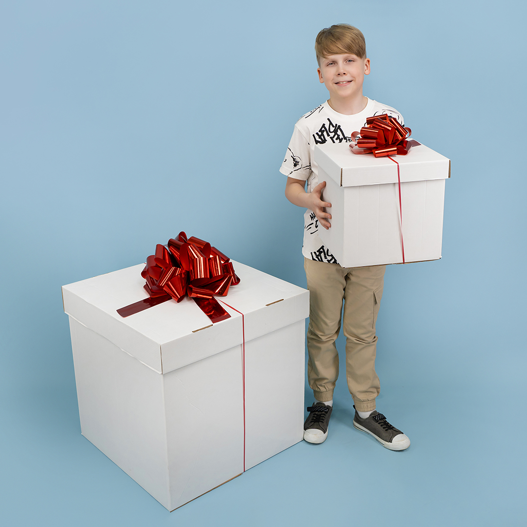 Бант Шар, Красный, Металлик, 36 см, 1 шт. в упак. 