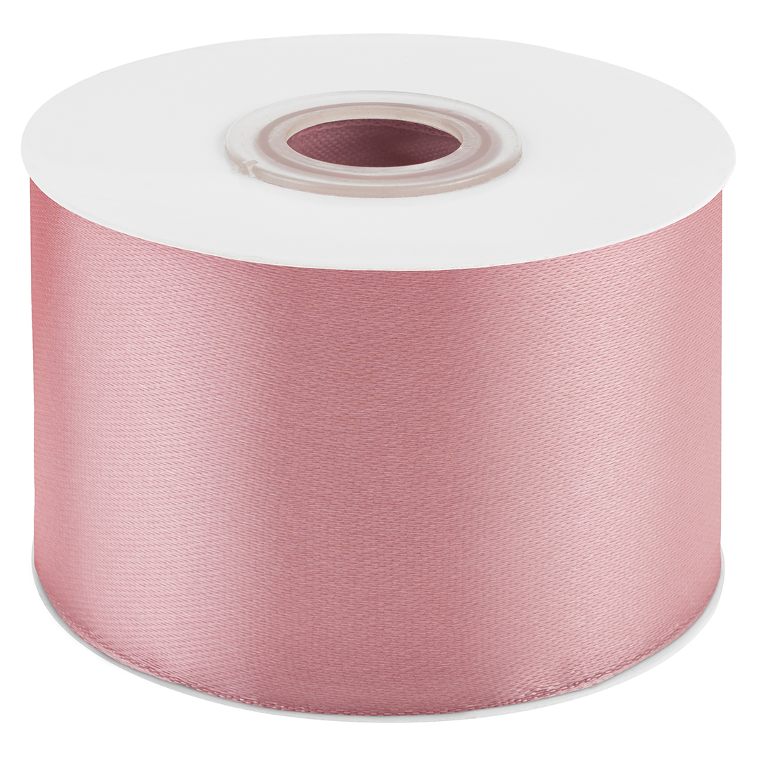 Лента атласная (5 см*22,85 м) Розовое Золото, 1 шт.