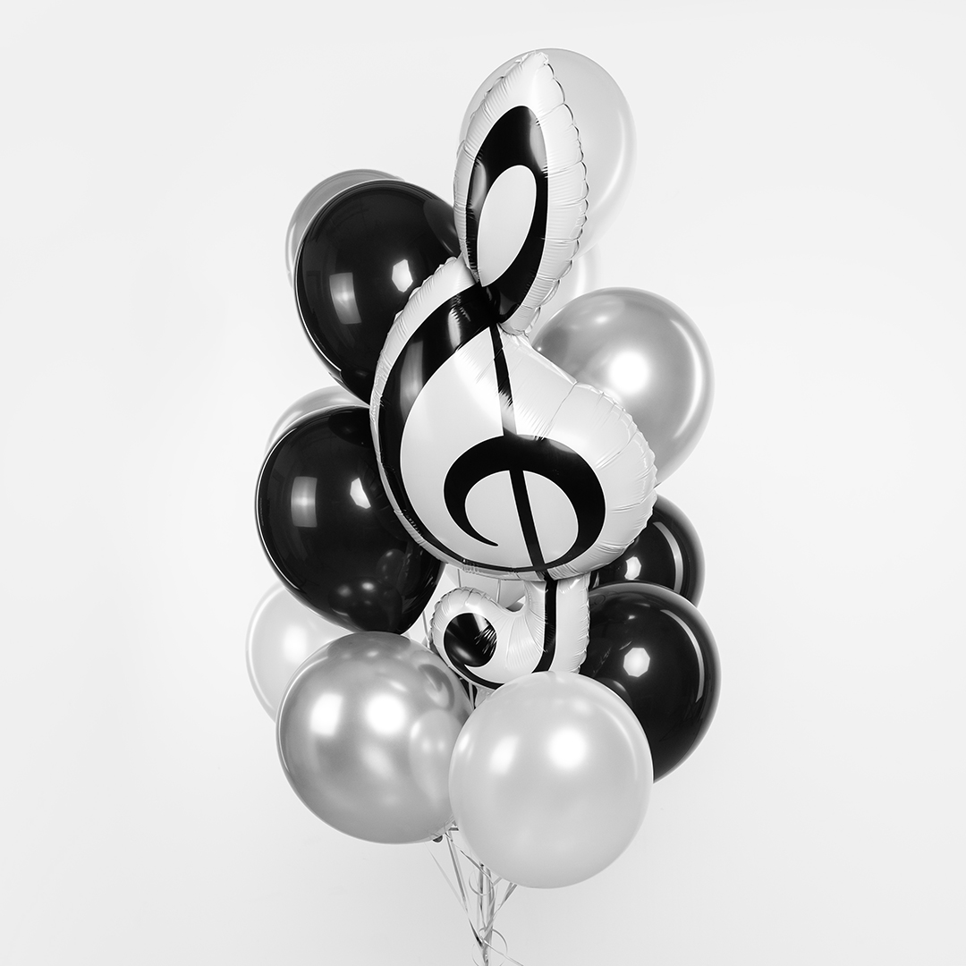 Шар (45''/114 см) Фигура, Скрипичный ключ, 1 шт. в уп.