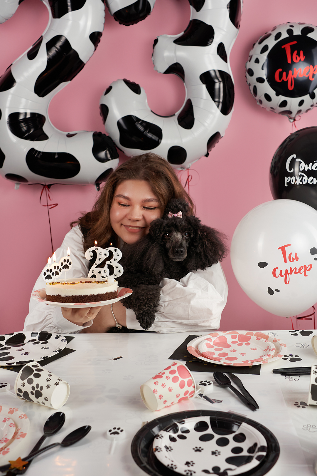 Свечи Фигура, Лапки, 3,5 см, 3 шт. с держат.