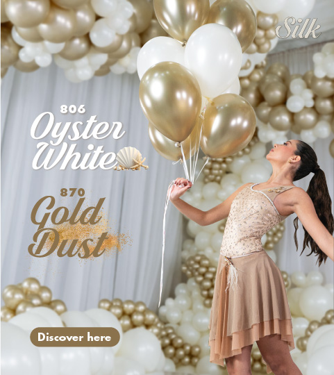 Шар (12''/30 см), Устрично-белый (806), шелк, 12 шт.