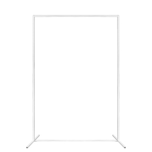 Арка для шаров Прямоугольная, металл, 1*1,8 м, Белый, 1 шт.