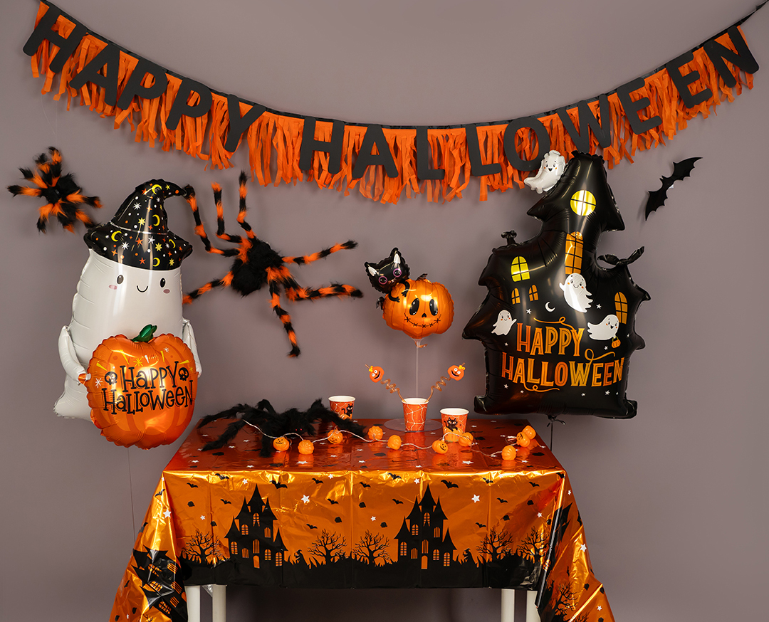 Стаканы (250 мл) Кошка на тыкве, Оранжевый, 6 шт.