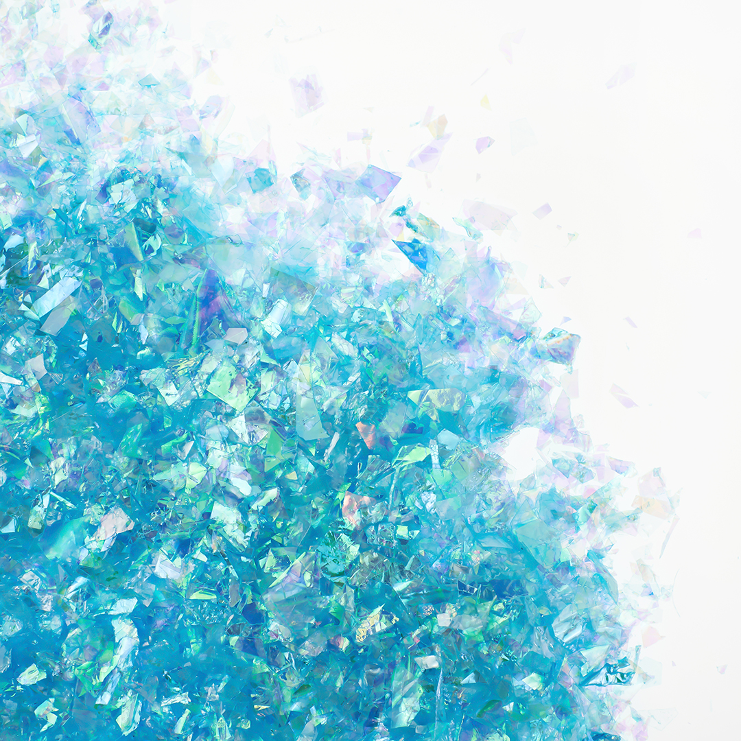 Конфетти дробленые Ярко-голубой, Хамелеон, 20 г.