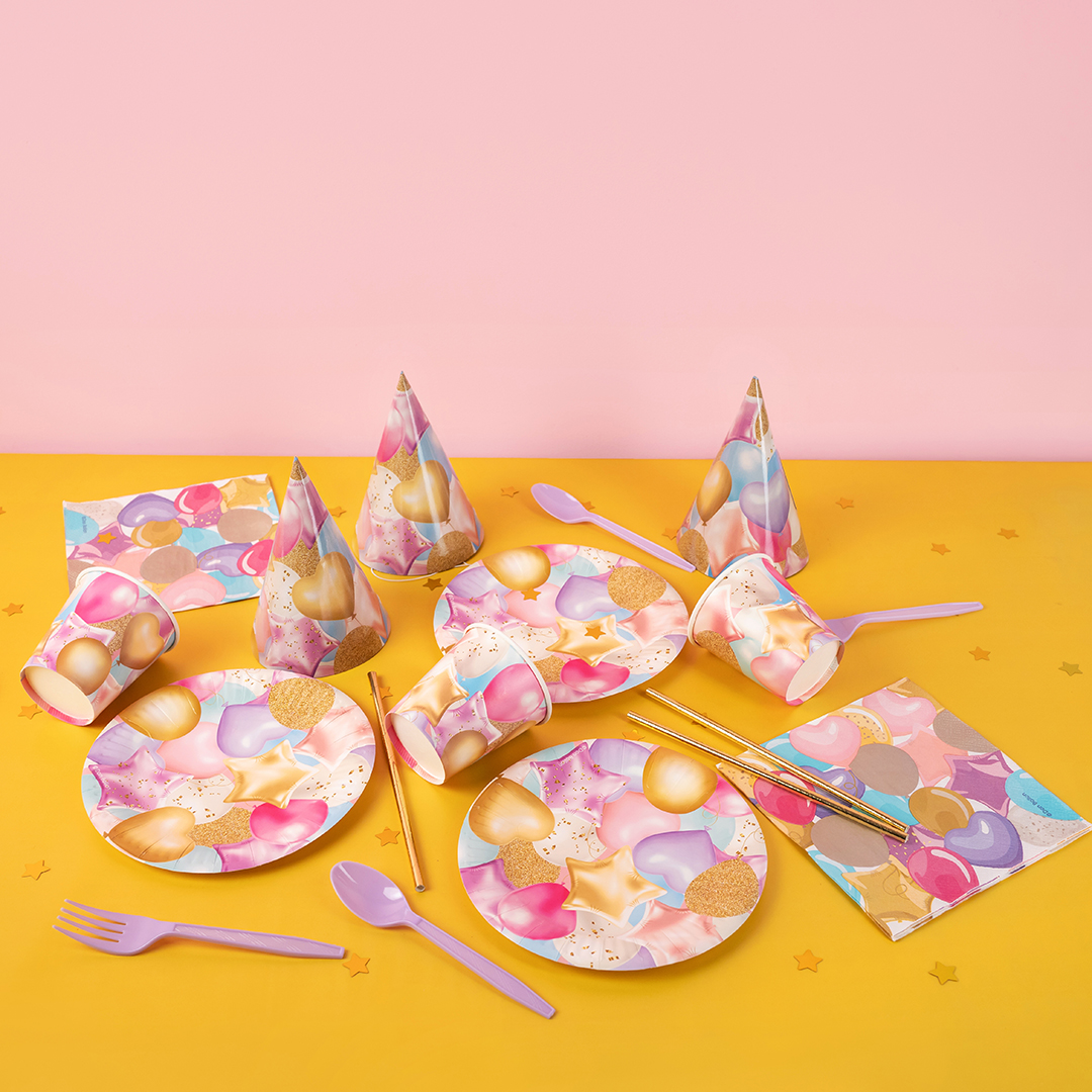 Стаканы (250 мл) Праздничные шарики, 6 шт.