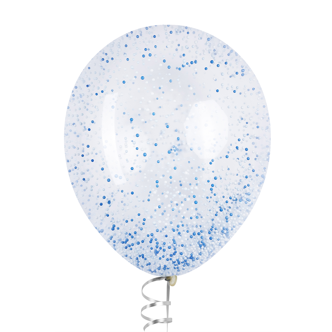 Шарики пенопласт, Цветной микс, Голубой/Синий, 2-4 мм, 10 гр.